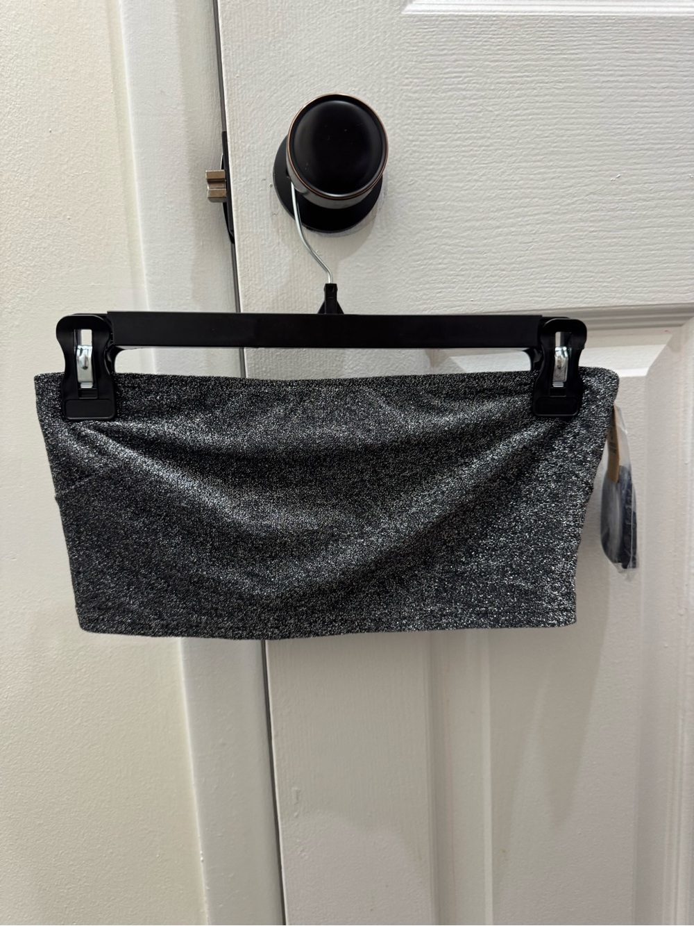 Victoria’s Secret PINK Glittery Black Top & Skirt - Sleek Sparkle